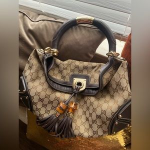 Gucci bamboo shoulder bag